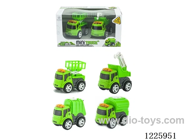Alloy Inertia Sanitation Vehicle(4PCS)