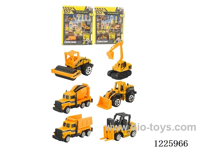 Alloy Freewheel Engineering Vehicle Set(2 Mixed)