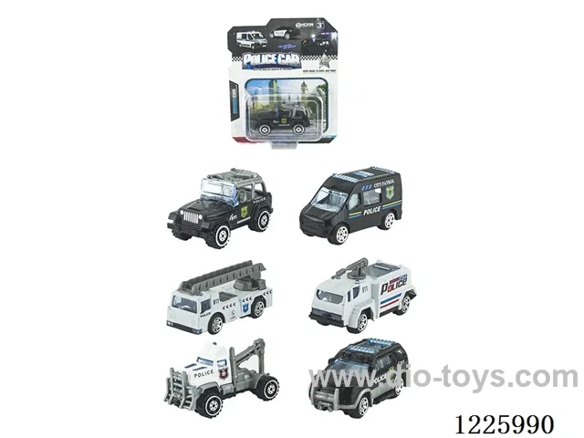 Alloy Scooter Police Vehicle (6 mixed)