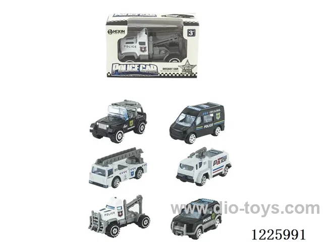Alloy Scooter Police Vehicle (6 mixed)