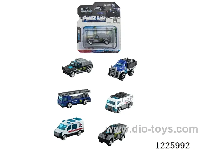 Alloy Scooter Police Vehicle (6 mixed)