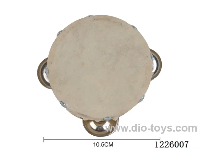 3 inch half-wood tambourine 10.5CM