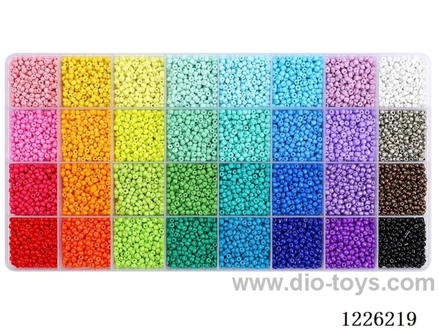 DIY Jewelry Set (3mm Rice Beads + Thread (32 compartments))