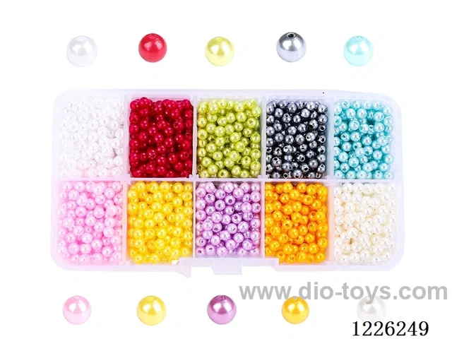 DIY Jewelry Set (4mm Pearls + Thread (10compartments))