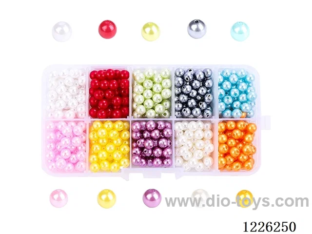 DIY Jewelry Set (6mm Pearls + Thread (10compartments))