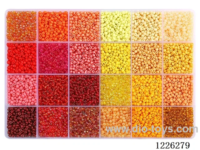DIY Jewelry Set (3mm Rice Beads + Thread (24 compartments))