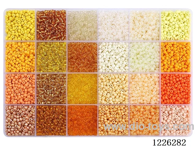 DIY Jewelry Set (3mm Rice Beads + Thread (24 compartments))