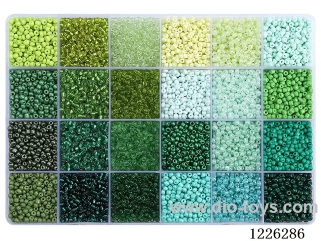 DIY Jewelry Set (3mm Rice Beads + Thread (24 compartments))