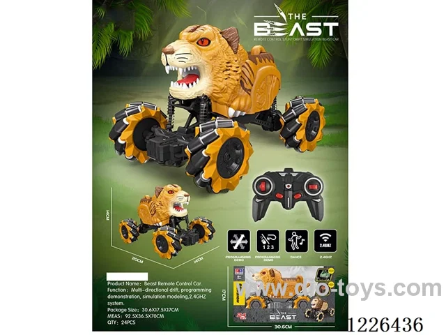2.4G rc stunt car included battery