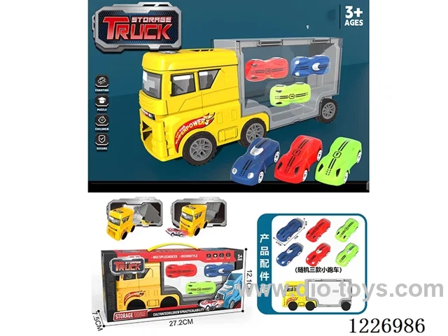 Free wheel storage cargo car + sports car *3