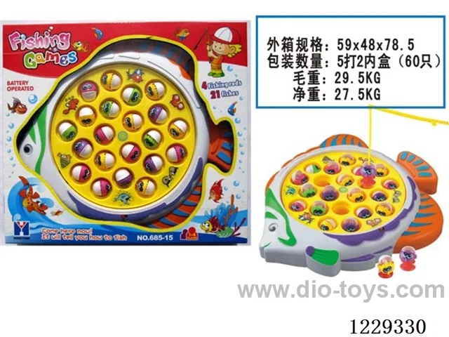 B/O fishing toys with music (21 fish)