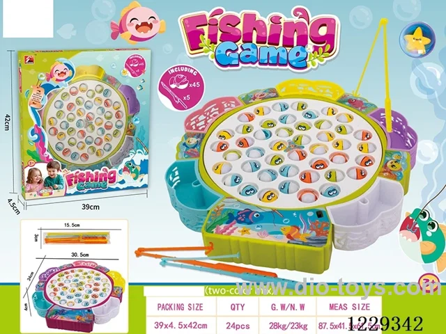 B/O fishing toys 2 colors mixed