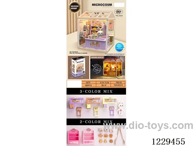 Dessert shop set (included 3*AG13)