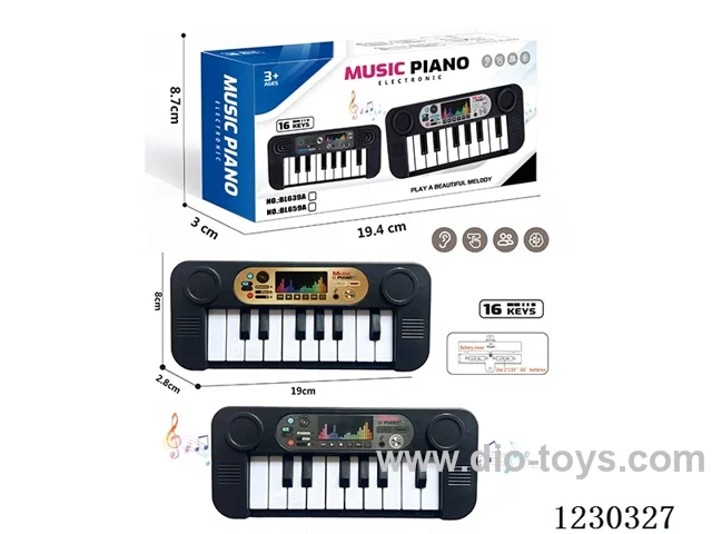 Ten-key dual-tone electronic keyboard
