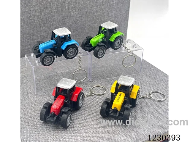 1:60 Free Wheel Alloy Farmer Truck Key Chain