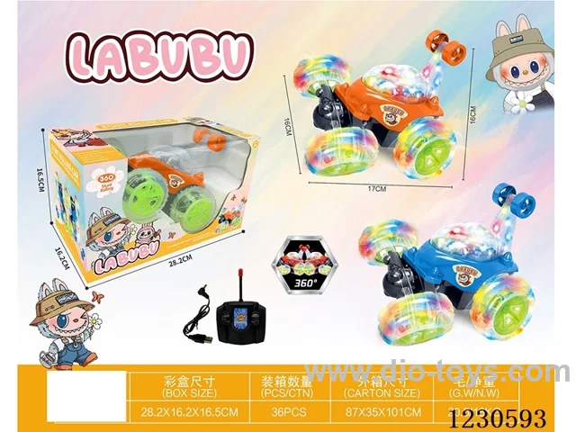 4ch rc stunt car W L/M included battery
