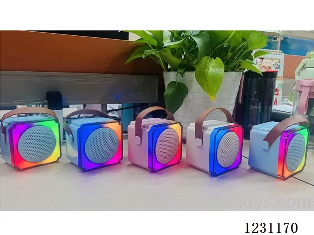 Bluetooth + TF + AUX + Voice Changer + One-Touch Mute + Color Lights + (Dual Microphones)