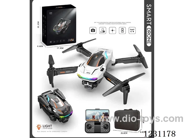 Optical flow dual-camera drone