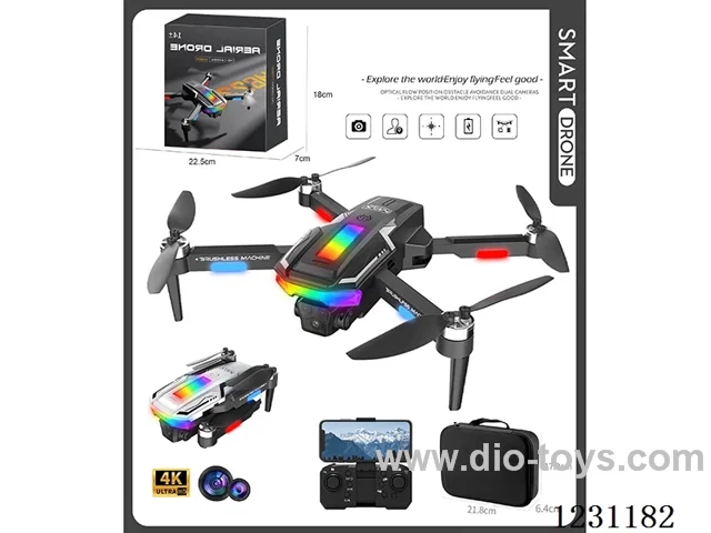 Brushless dual-camera optical flow obstacle avoidance drone