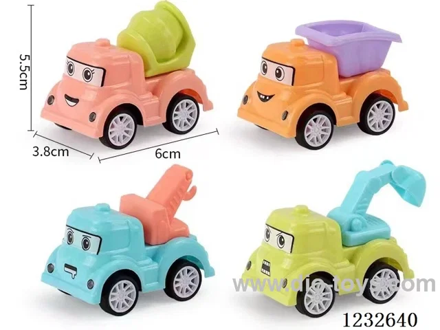 Cartoon Construction Vehicle-pull back
