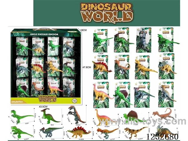 5-inch dinosaur [simulated model] 12 mixed models 72PCS