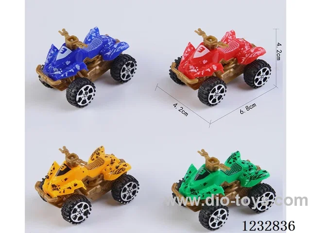 Pull back solid color beach motorcycle