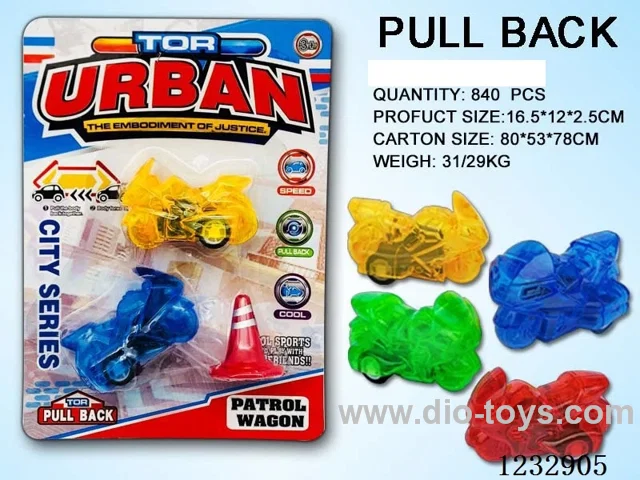 Pull-back car set