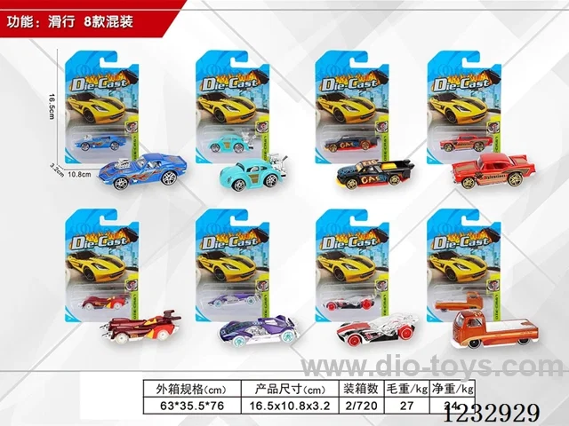 1:64 Free Wheel Alloy Car