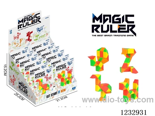 Transformable Magic Ruler (12 pieces)