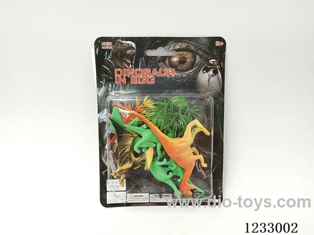 Two types of dinosaurs mixed