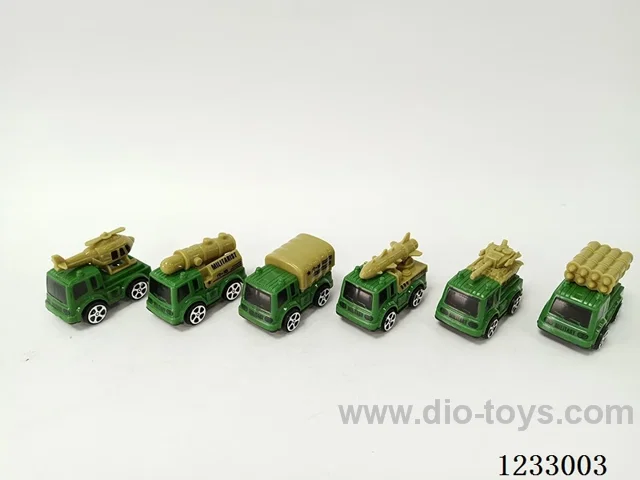 Pull back military vehicle (6 types mixed)