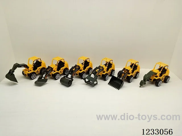 Pull-back construction vehicle