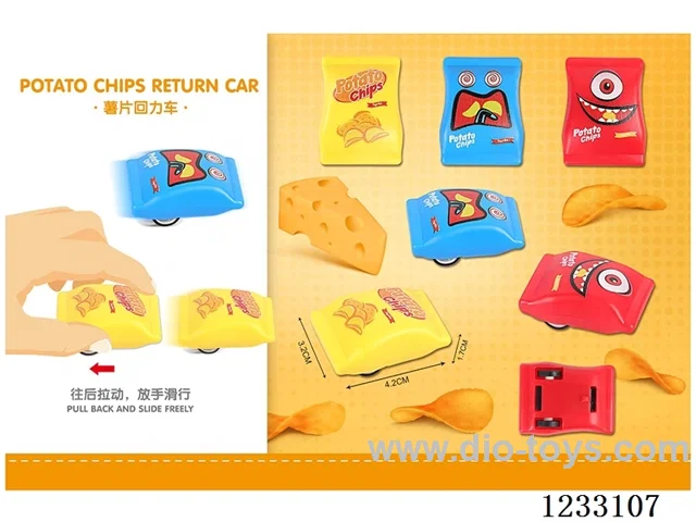 Pull-back potato chips