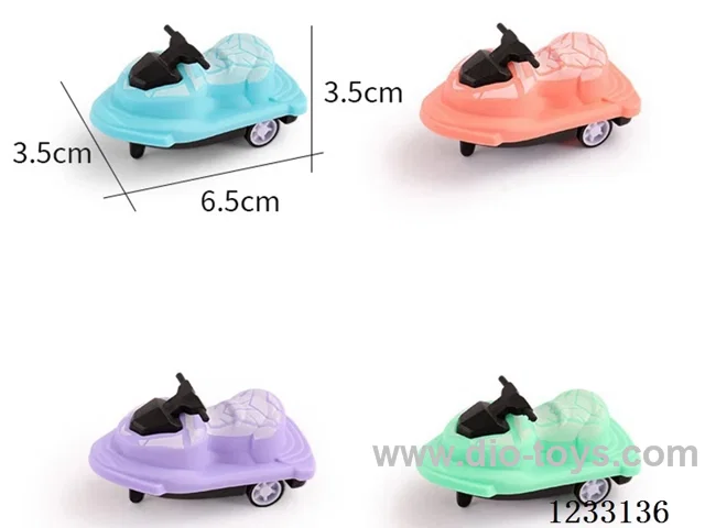 4 Colors Pull Back Motorboat Single Pack