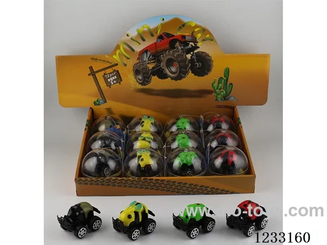 Off-road insect pull-back car 12pcs/box