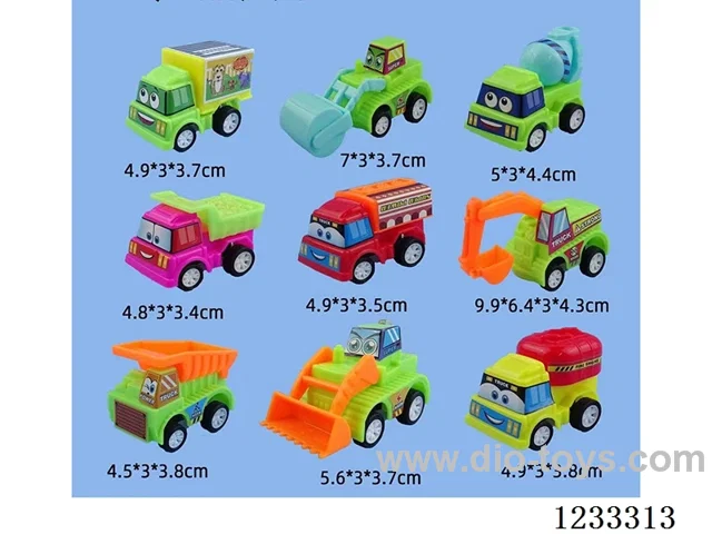Pull-back construction vehicles