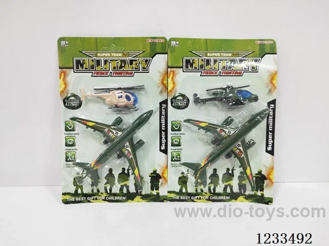 Pull-back airplane + model airplane