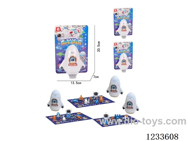 Space Capsule Micro Scene Space Set with Map (3 mixed types)