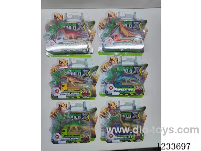 Dinosaur set+ pull back car