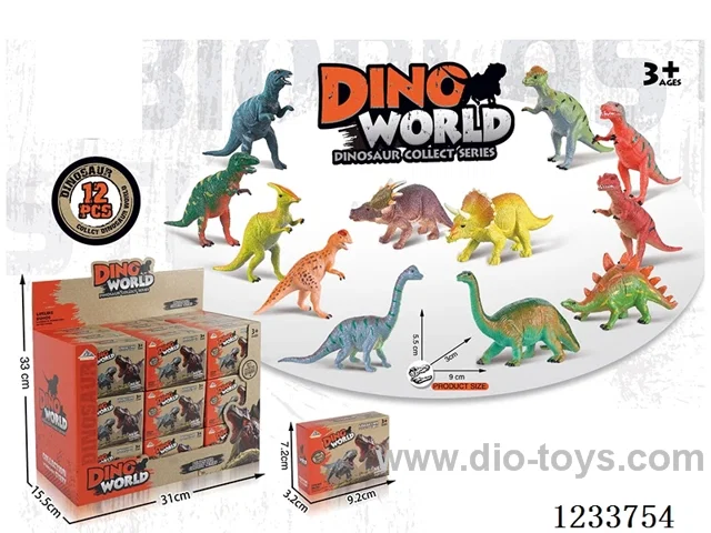 12 types Small Dinosaur Models 36PCS