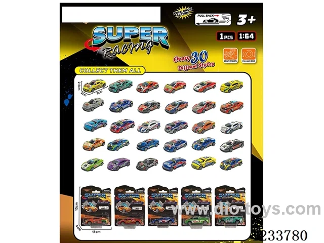 Tin Car Mixed Single Blister Pack
