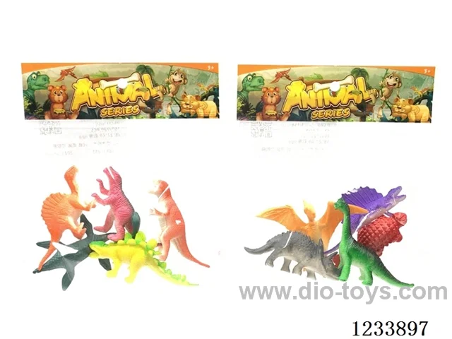 PVC Spray Paint Dinosaurs 5 PCS Mixed Set
