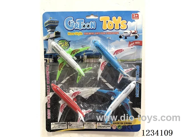 Pull Back Airplane (4 pieces)