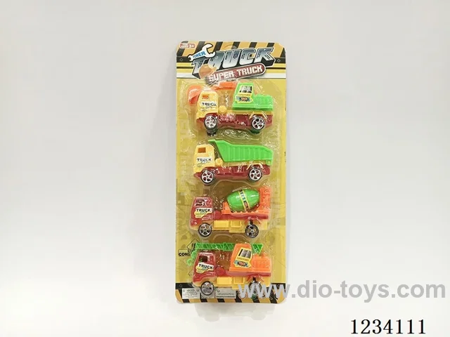 Pull Back Construction Vehicle (4 pieces)