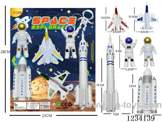 Space Exploration (2 Astronauts + 2 Planes + 2 Rockets)