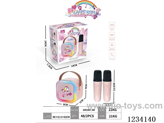 Unicorn Microphone Karaoke Machine with Dual Microphones