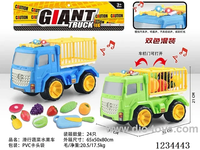 Free wheel vegetable and fruit truck