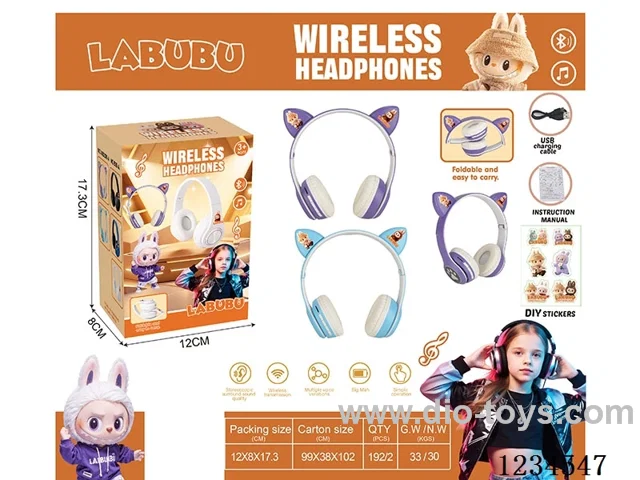 MP3 Bluetooth Cartoon Headset - Labu Series