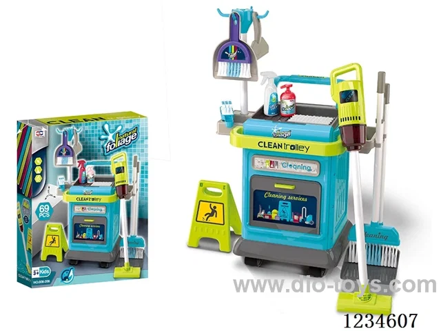 Cleaning trolley set