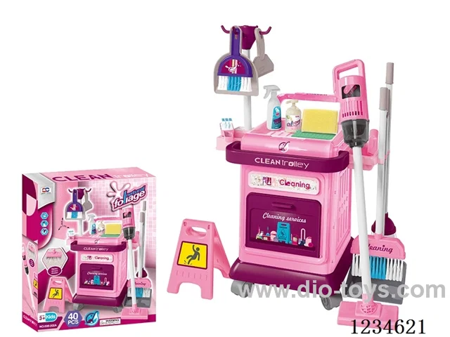 Cleaning trolley set